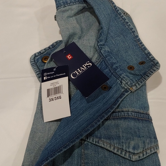 Chaps Plus Denim Field Jacket - Picture 3 of 4